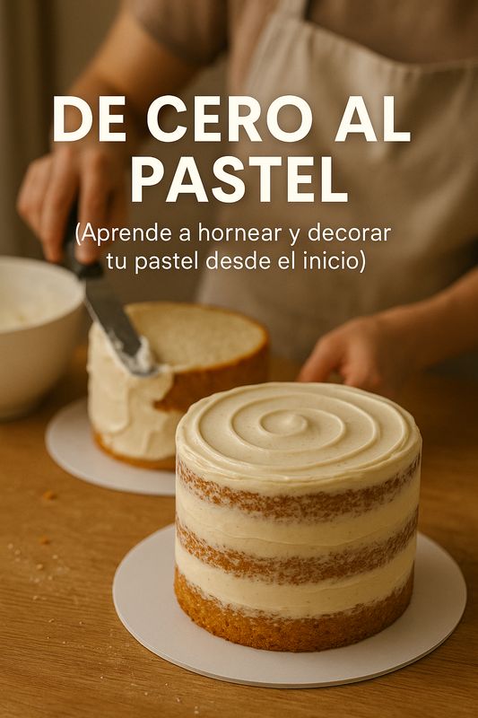 De Cero al Pastel (Aprende a Hornear y Decorar tu Pastel desde el Inicio)