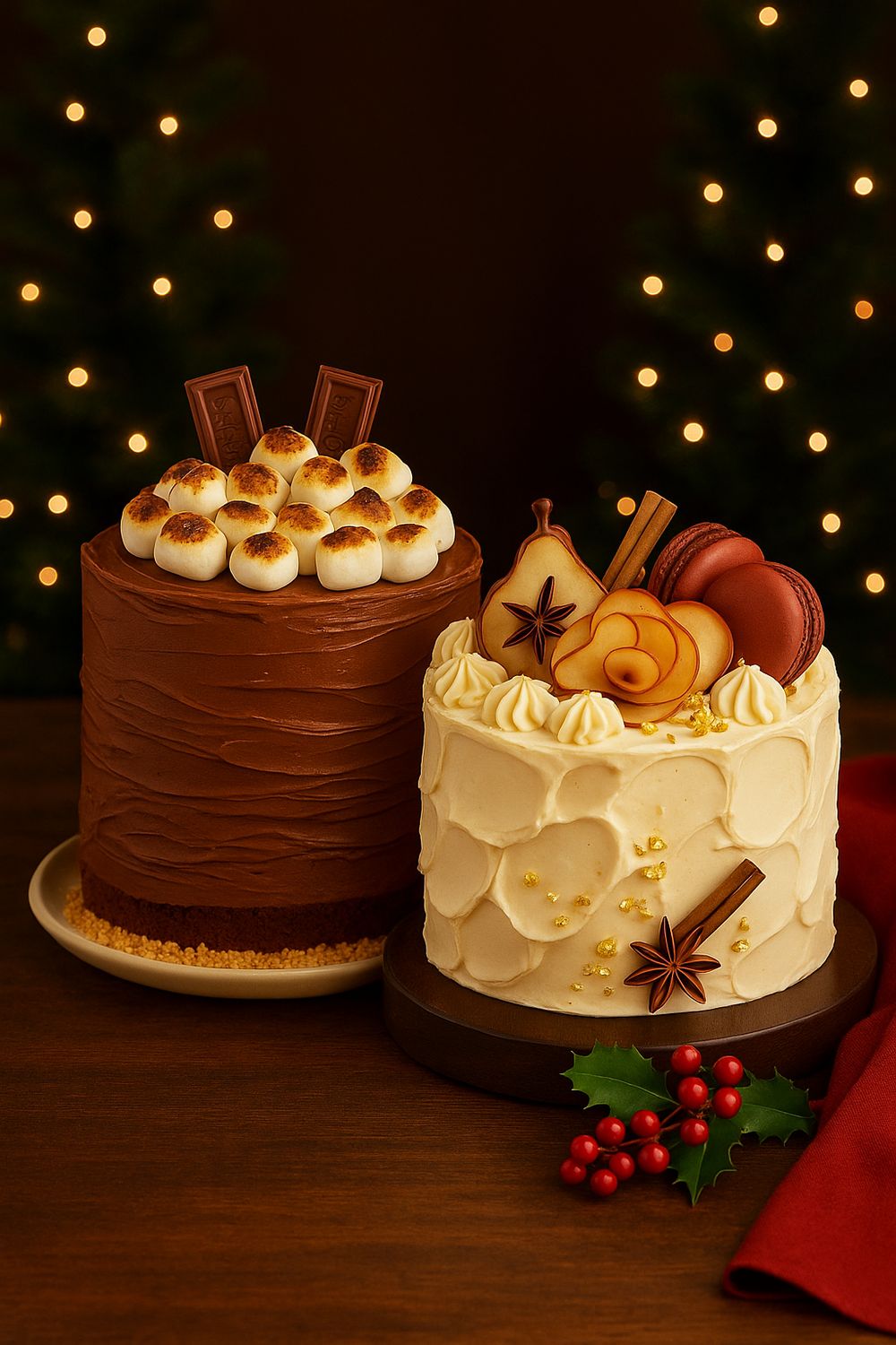 Winter Cakes Masterclass: Peras Doradas &amp; Fogata de Chocolate