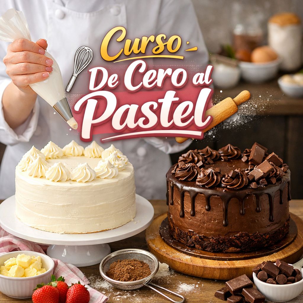 De Cero al Pastel (Aprende a Hornear y Decorar tu Pastel desde el Inicio)