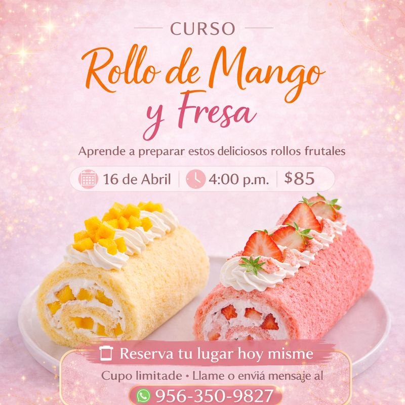 Curso Rollos de Fresa y Mango