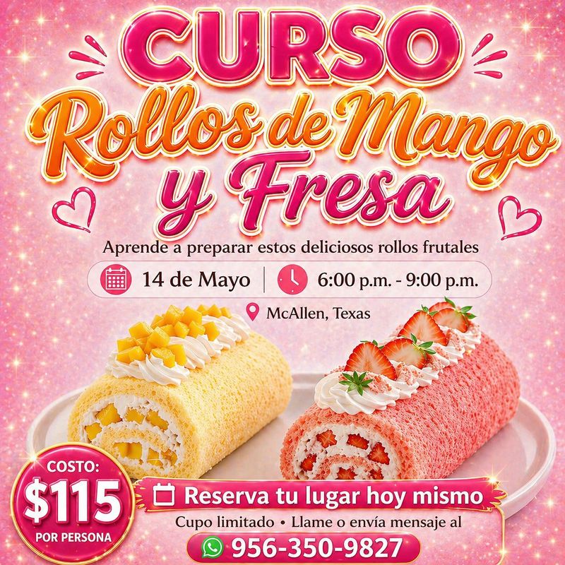 Curso Rollos de Fresa y Mango