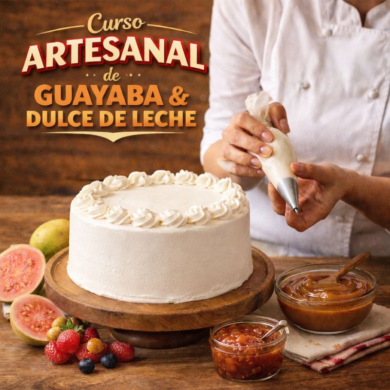 Curso Pastel Artesanal de Guayaba &amp; Dulce de Leche