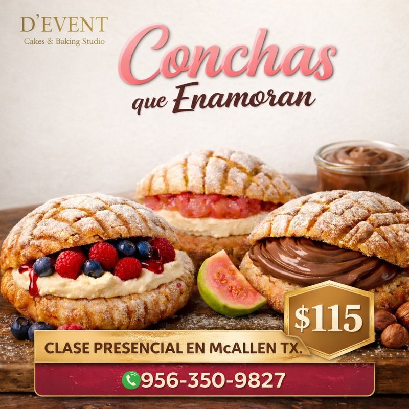 Curso; Conchas Rellenas que Enamoran