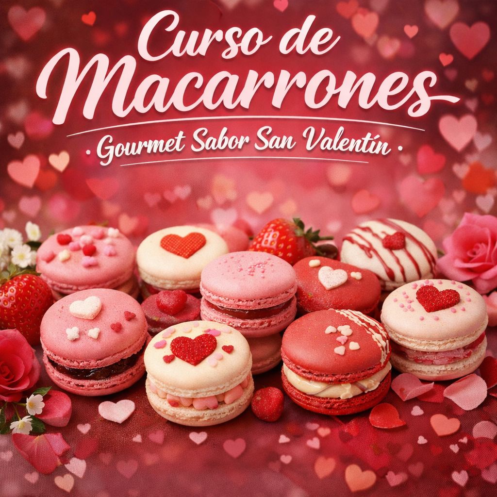 Curso Macarrones Gourmet de San Valentín Curso Macarrones Gourmet de San Valentín