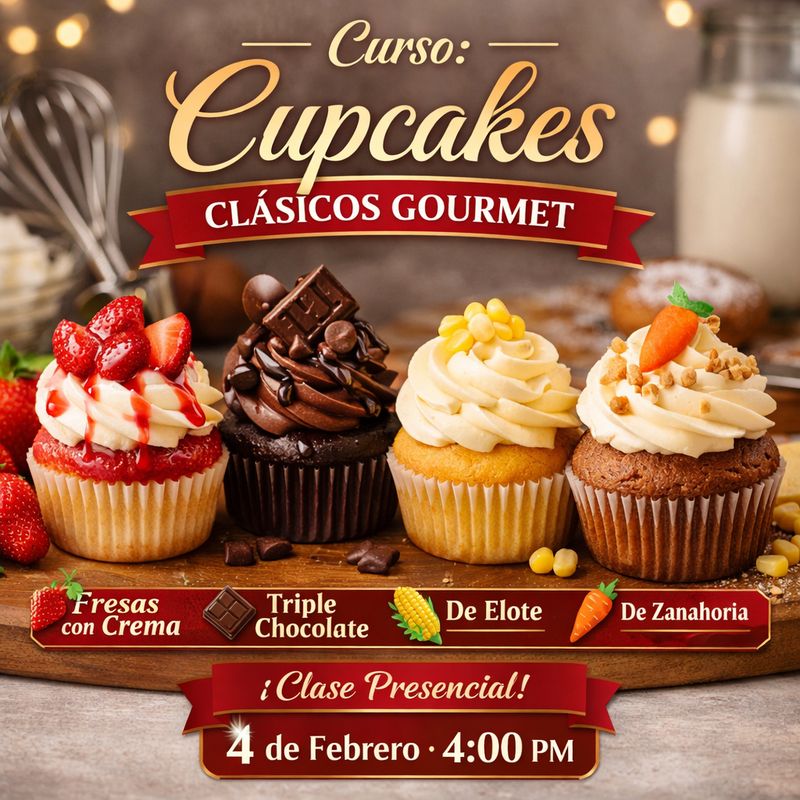 Cupcakes Clásicos Gourmet