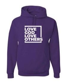 Love God, Love Others Hoodie (Purple)