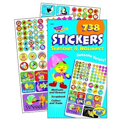 STICKERS-VARIETY PACK, SEASONS AND HOLIDAYS