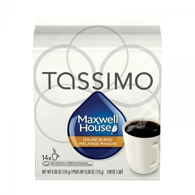 COFFEE-TASSIMO MAXWELL HOUSE, HOUSE BLEND 16/BOX