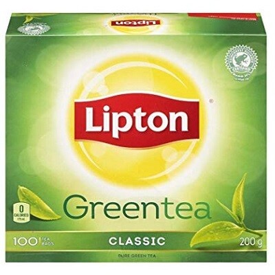 TEA BAGS-LIPTON GREEN 100/BOX