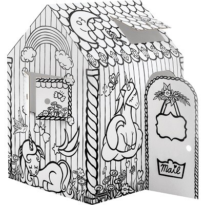 PLAYHOUSE-BANKERS BOX, COLOUR IN, UNICORN
