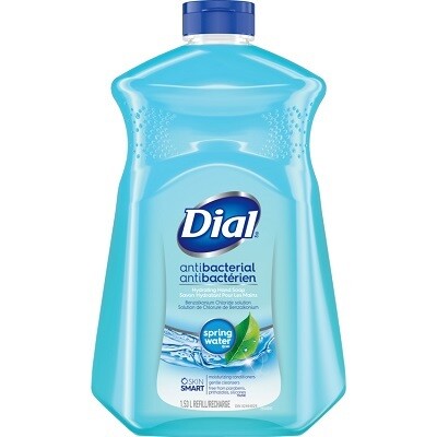 HAND SOAP-DIAL REFILL, LIQUID 1.53L. SPRING WATER
