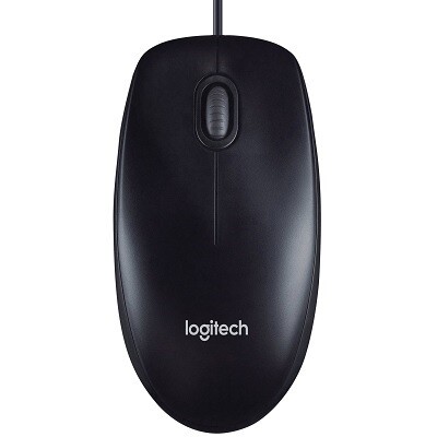 MOUSE-LOGITECH WIRED M100 OPTICAL USB