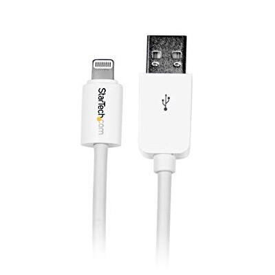 CABLE-STARTECH, SLIM LIGHTNING TO USB, 10FT. WHITE
