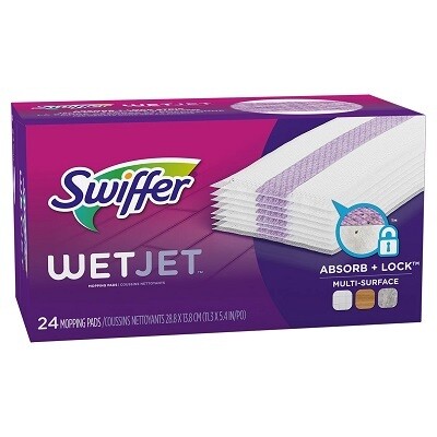 SWIFFER WETJET REFILL PAD-MULTI-SURFACE 24/BOX