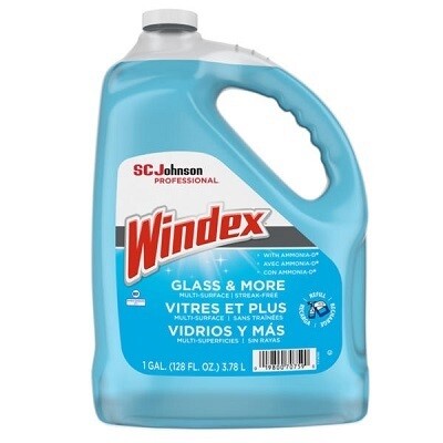 CLEANER-WINDEX PROFESSIONAL AMMONIA-D, 3.8 L. REFILL