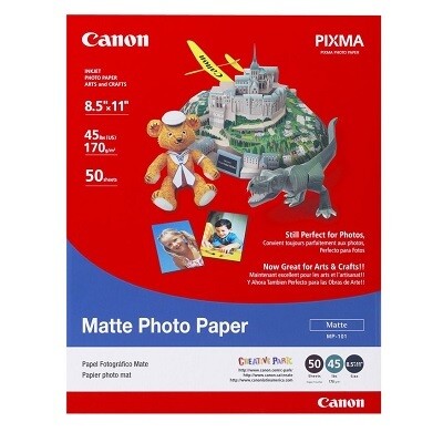 PAPER-CANON MATTE PHOTO PLUS, 8.5X11 45LB 50/PACK