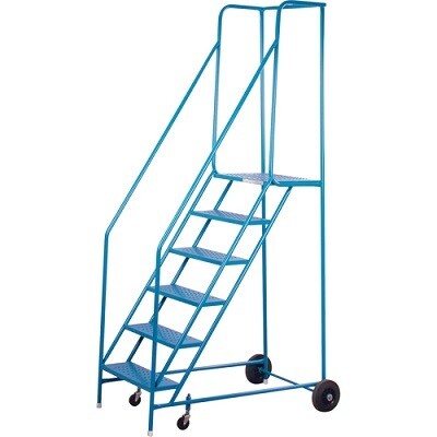 LADDER-ROLLING, 6 STEP WITH HANDRAILS
