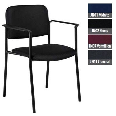 CHAIR-STACKING MINTO WITH ARMS, JENNY CHARCOAL