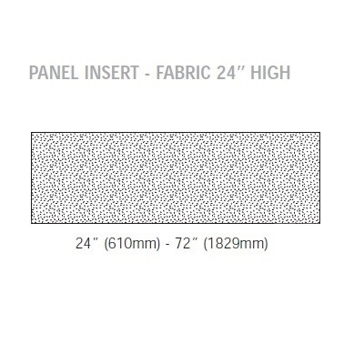 PANEL INSERT-INTER-LINKS 24" X 60", FABRIC