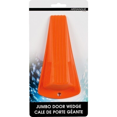 DOOR STOP WEDGE-JUMBO 2&quot; ORANGE