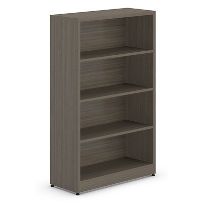 BOOKCASE-IONIC 48" HIGH, ABSOLUTE ACAJOU