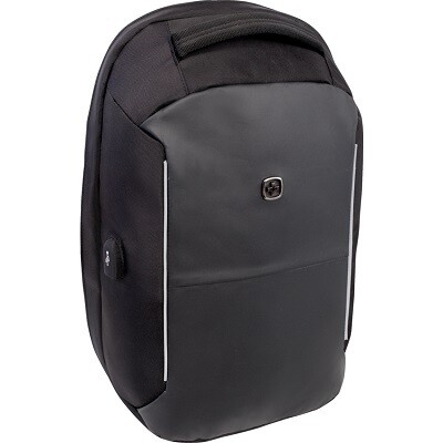 BACKPACK-SWISSGEAR, HOLDS UP TO 15&quot; LAPTOP, BLACK