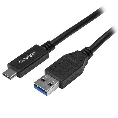USB CABLE-STARTECH, USB-A TO USB-C, 3FT. BLACK
