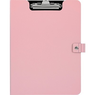 PADFOLIO-RIBBED TEXTURE WITH CLIP, 9-1/4&quot; X 12-1/2&quot;, PINK
