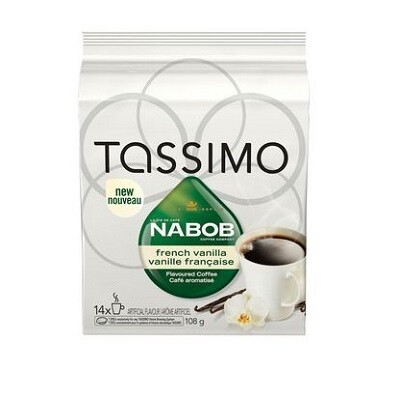 COFFEE-TASSIMO NABOB FRENCH VANILLA 14/BOX
