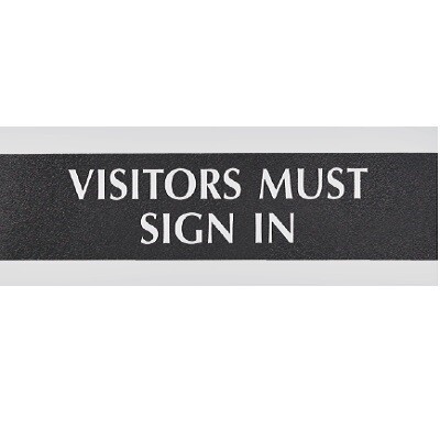 SIGN-CENTURY SERIES 3X9 VISITORS/SIGN IN