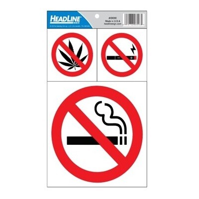 SIGN-NO SMOKING, NO VAPING, NO WEED