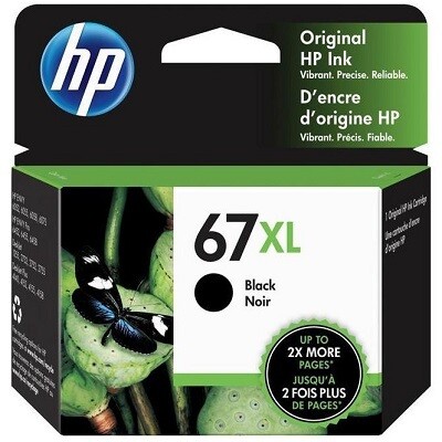 INKJET CARTRIDGE-HP #67XL BLACK
