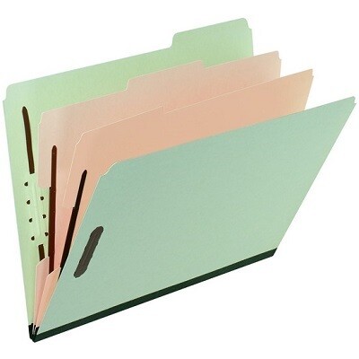 Pendaflex Classification File Folder - Letter - Sheet Size - 6 Fastener