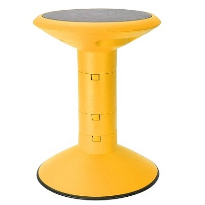 WOBBLE CHAIR, ADJUSTABLE 12-18&quot; YELLOW