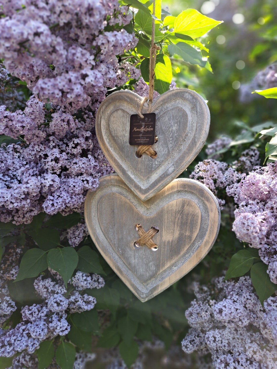 Herz aus Naturholz