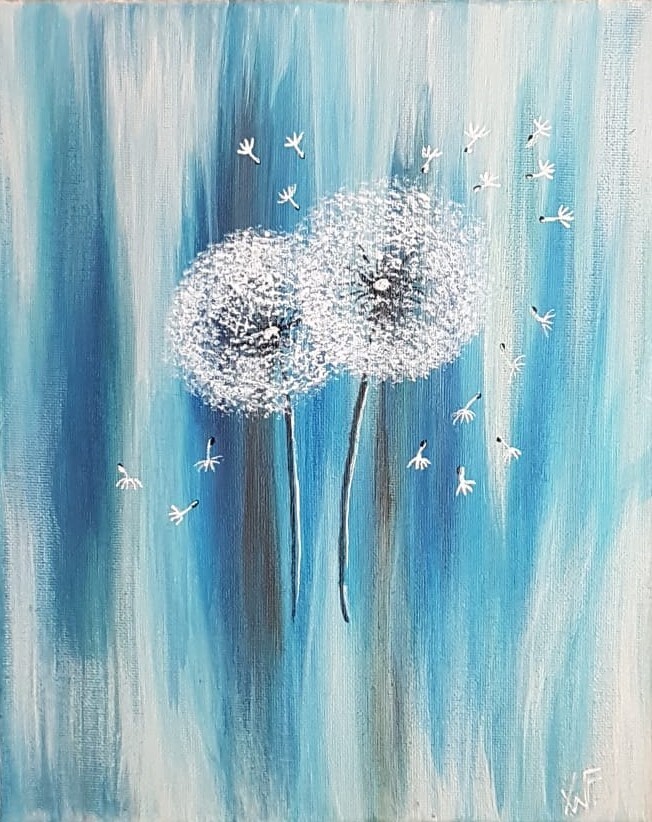Acrylgemälde &quot;Pusteblumen&quot;