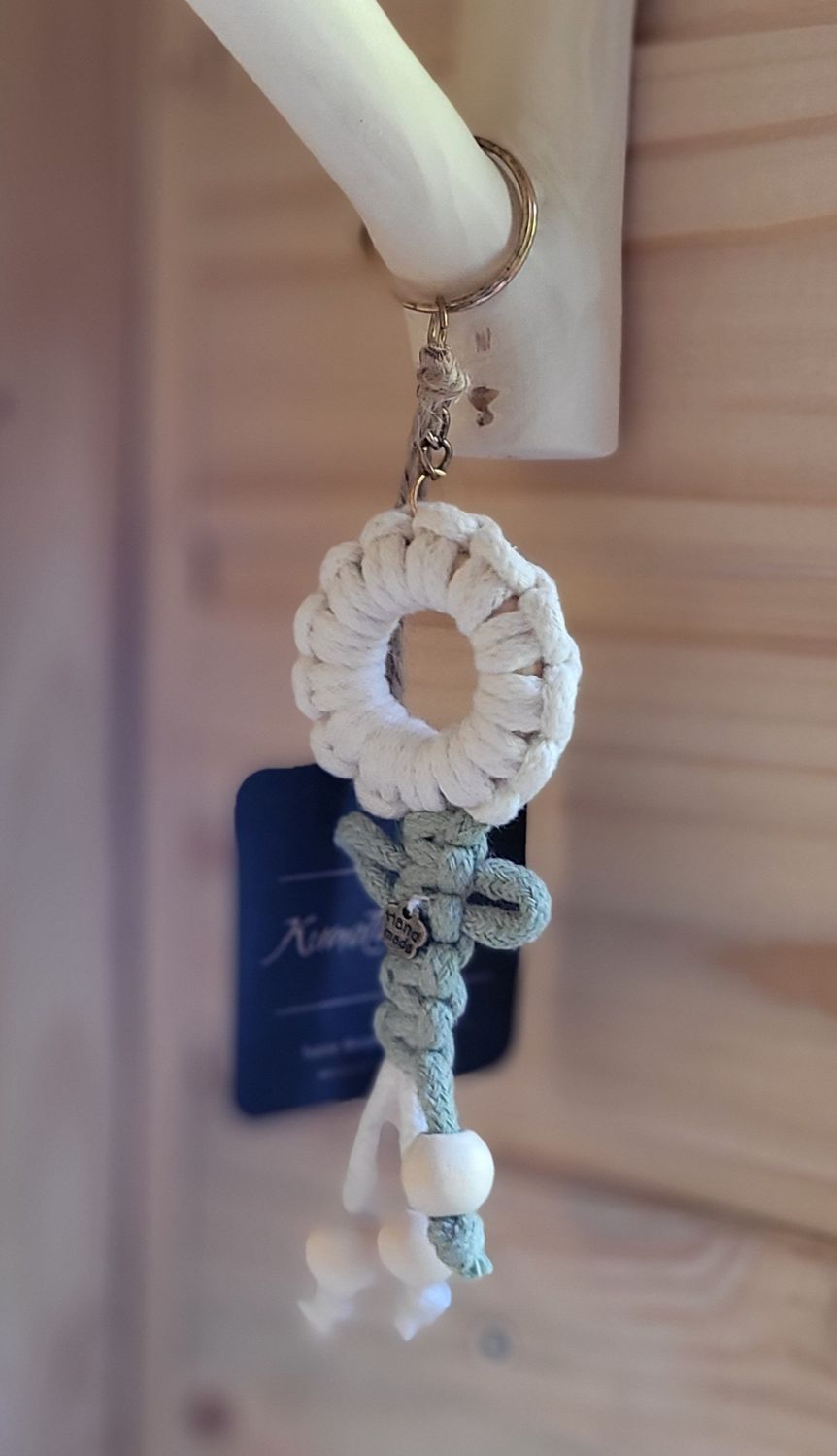 Schlüsselanhänger &quot;Weiße Blume&quot;