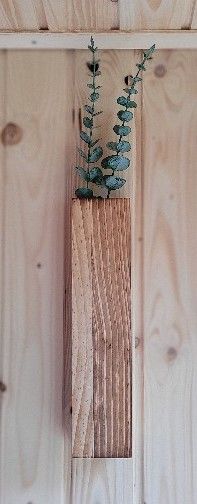 Wandpflanzer &quot;Holz&quot;, inkl. Pflanzen