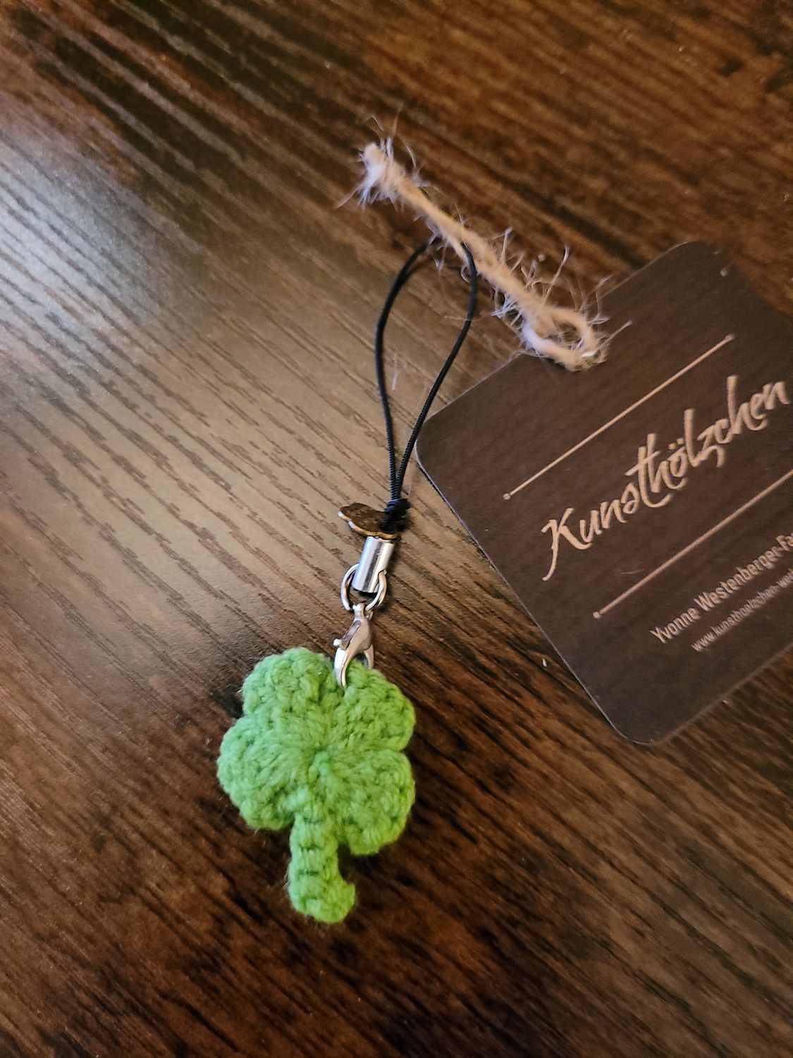 Amigurumi Handyanhänger &quot;Kleeblatt&quot;