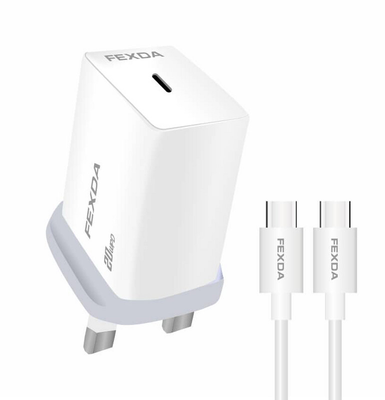 C2E PD 20W USB-C Fast Charger &amp; 60W USB-C to USB-C Cable