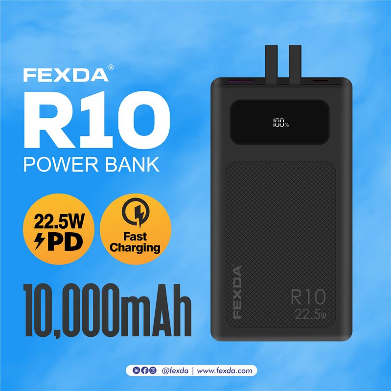 R10 10000mAh 22.5W PD+QC Power Bank