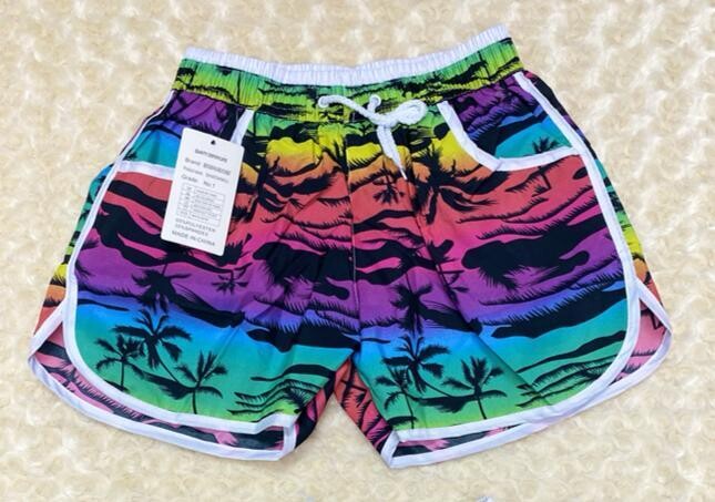 Beach Shorts, Size: XL, Colour: Coconut Tree Print