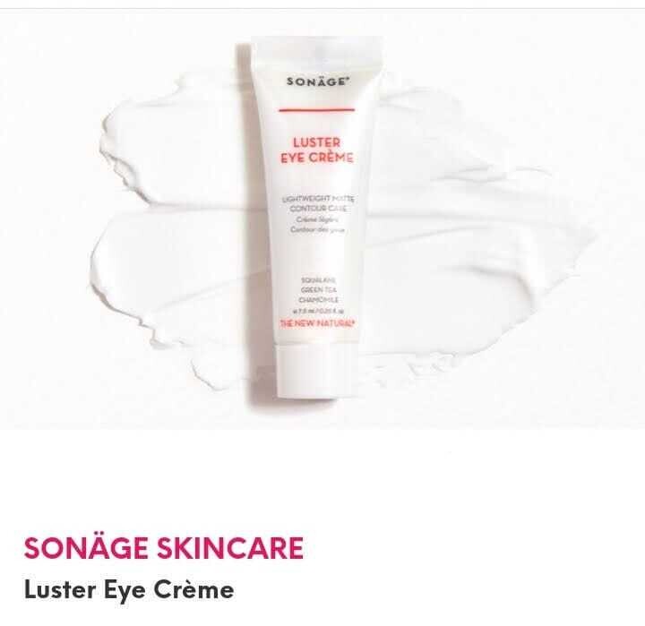 SONAGE SKINCARE Luster Eye Creme