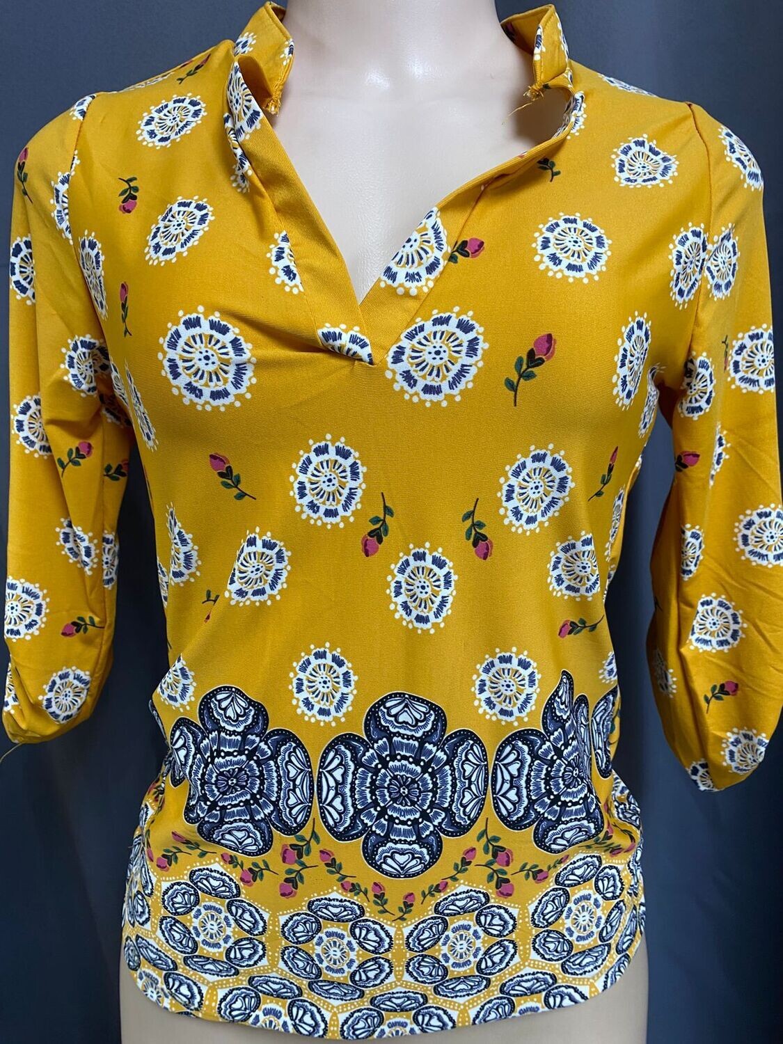 Top Model Fashion Top, Size: L, Colors: Yellow
