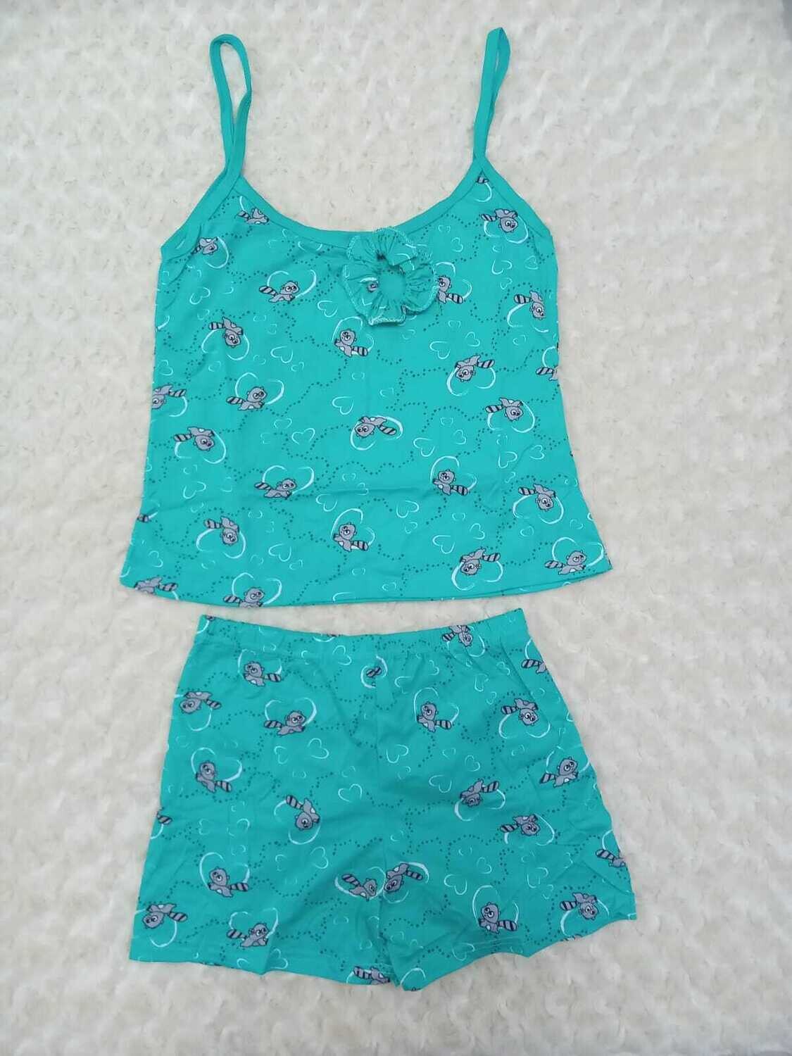 Miss Shadia Sleep wear, Colors: Mint Green, Sizes: S