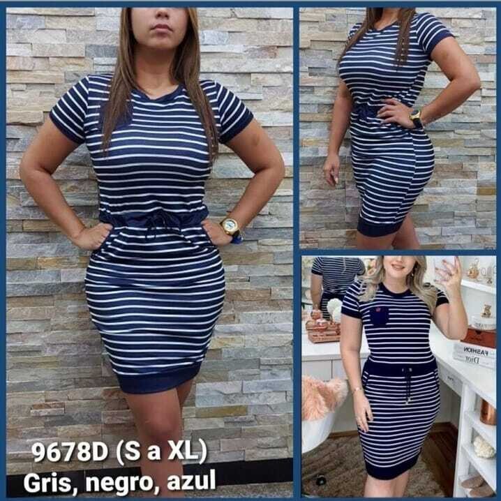 Milano Fashion Striped Dress