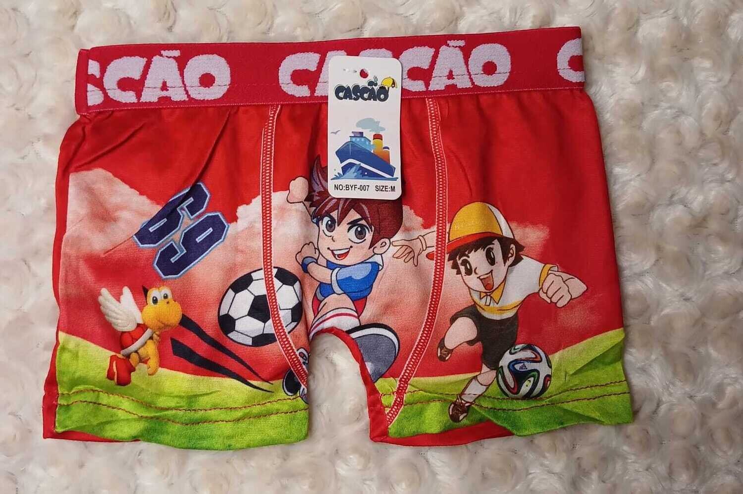 Cascao boy boxers, Size: M, Color: Red