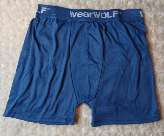 Wear Wolf Boxers, Size: M, Color: Light Blue