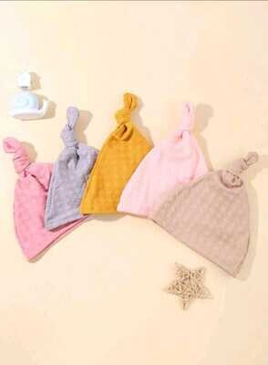 Baby Newborn Hats Set Knot Beanie Hats Soft
