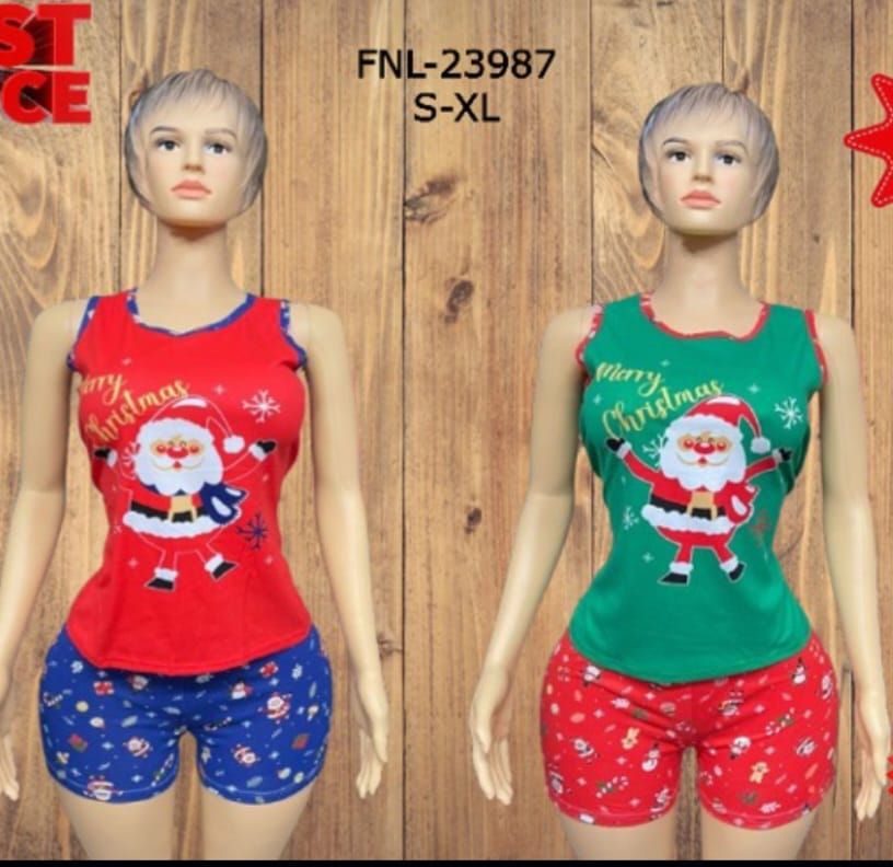 Short Pants Christmas PJ set